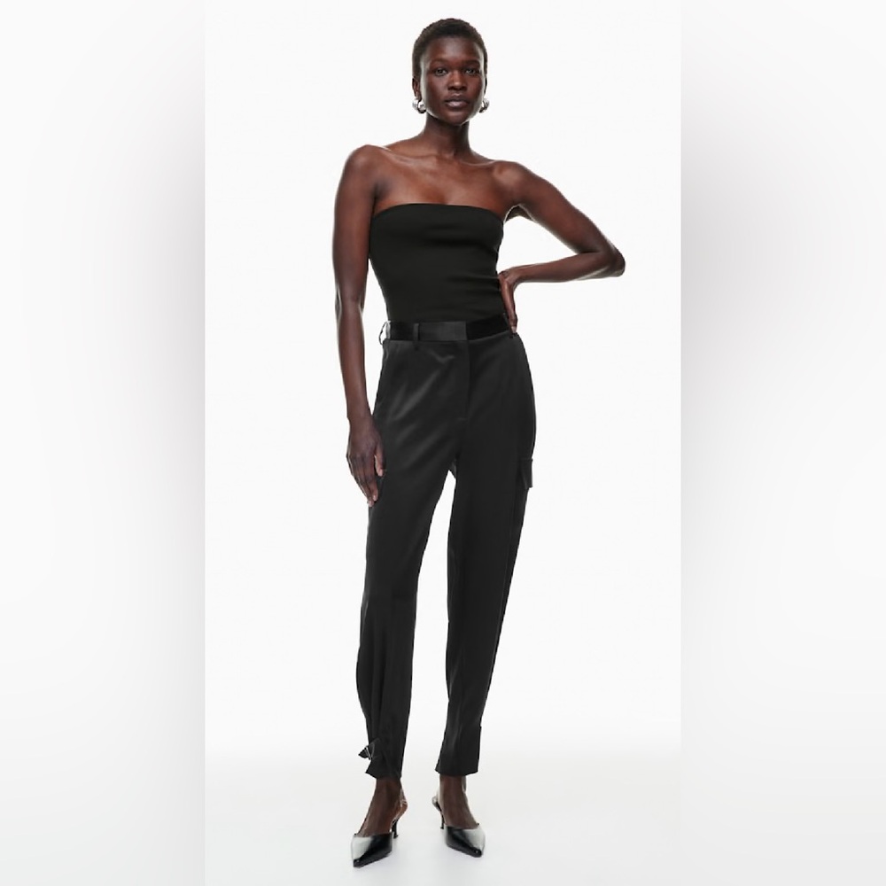 Aritzia Babaton Refined Satin Cargo Pant